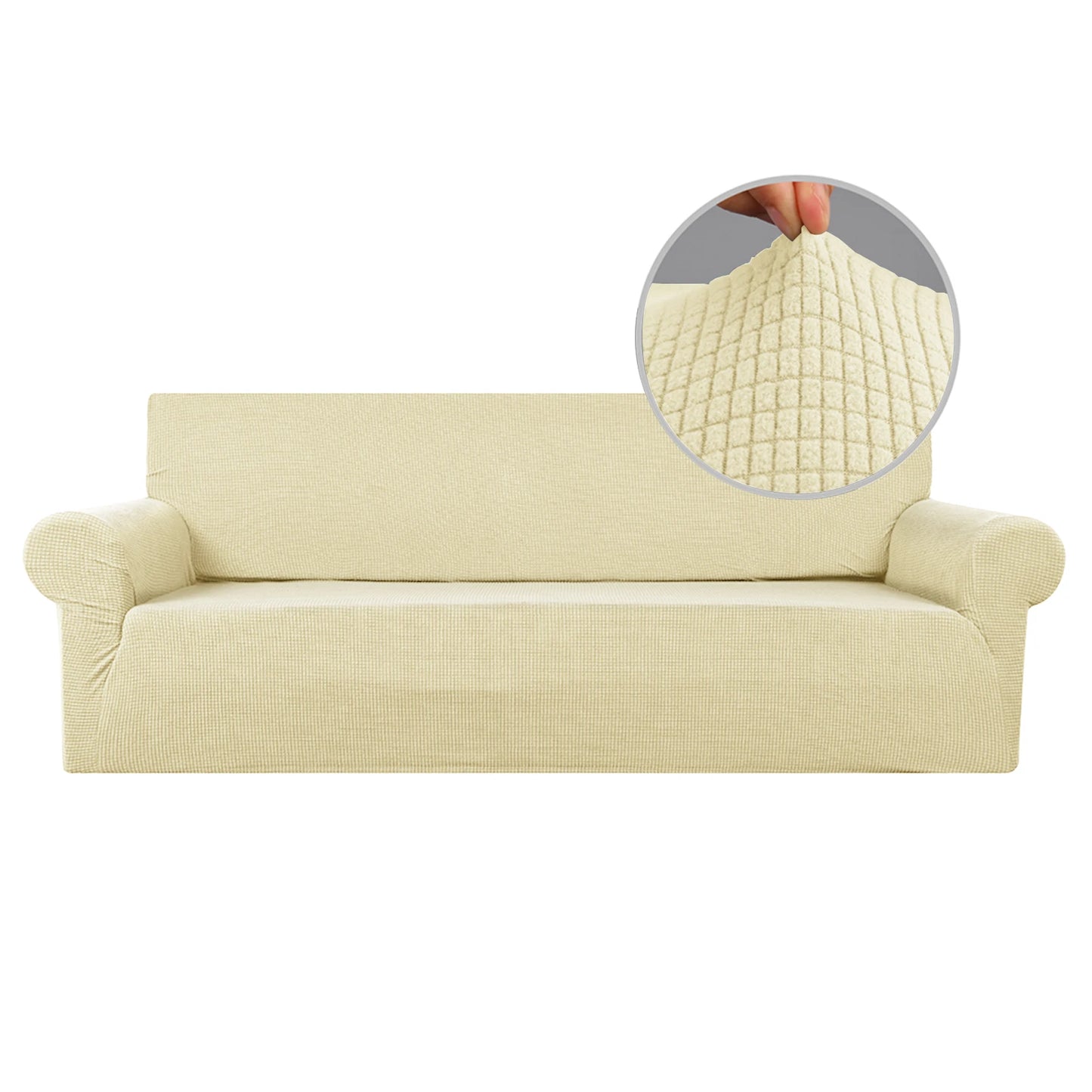 Jacquard Stretch Couch Cover Universal Sofa Covers Dog Cat Pets Friendly Washable Furniture Protector Fitted Sofa Slipcovers