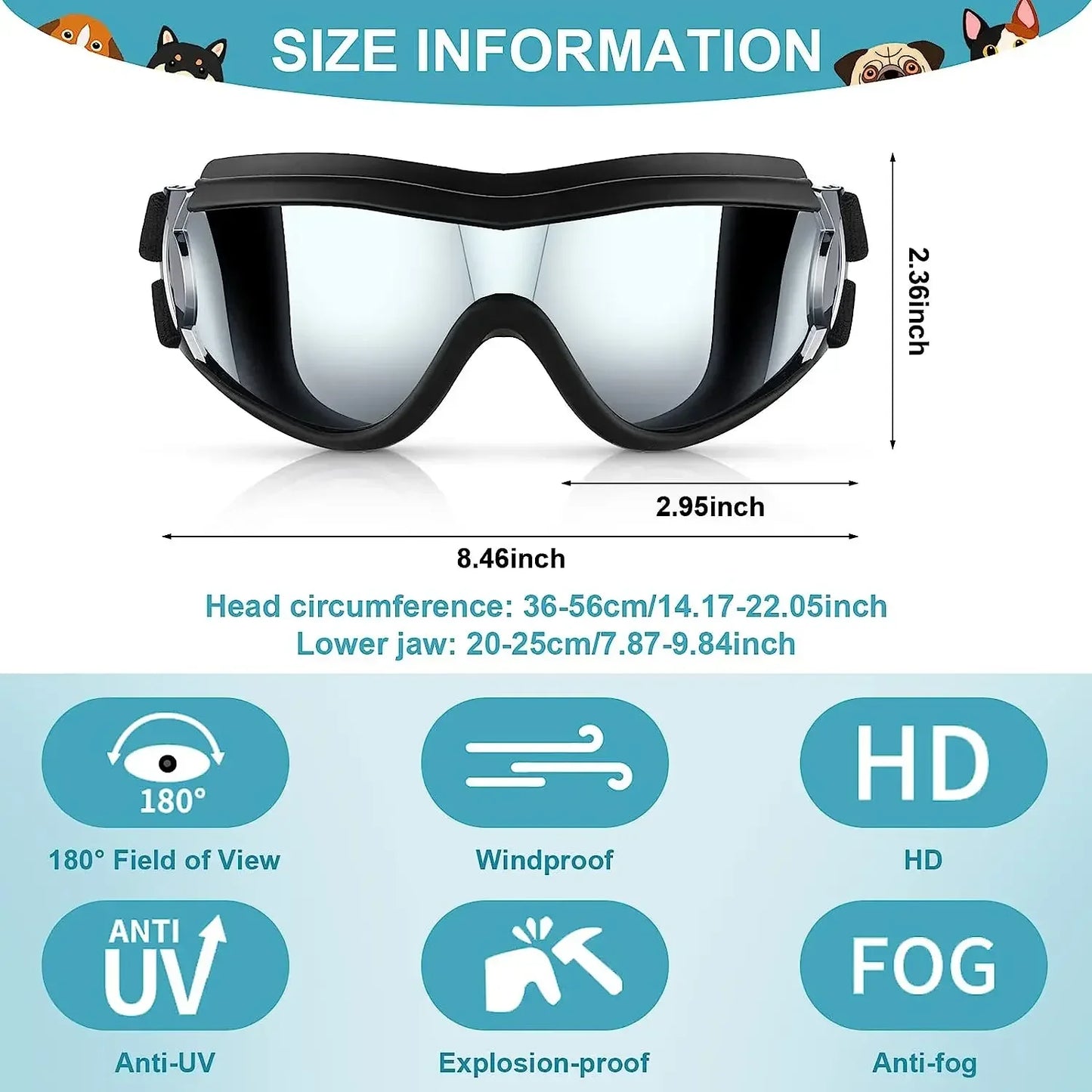 Dog Sunglasses and Pet Helmet Set,Dust Wind UV Protection Dog Glasses Dog Helmet and Goggles Adjustable Dog Motorcycle Helmet